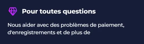 Aide pour paiements, inscriptions et toutes vos questions fréquentes